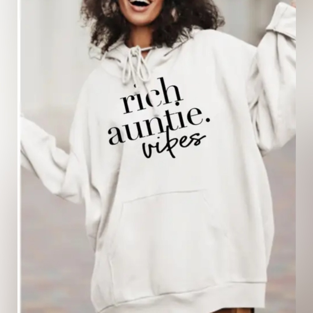 Lane Seven  Women's oversized White Hoodie talla